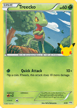 Treecko Pokémon TCG card art
