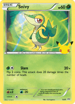 Snivy Pokémon TCG card art