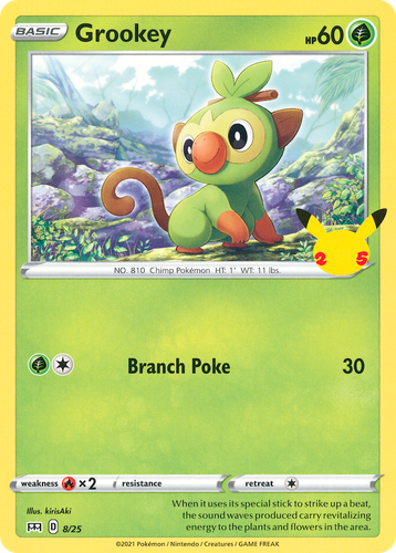 Grookey #8 from McDonald's Collection 2021 - Illustrated by kirisAki
