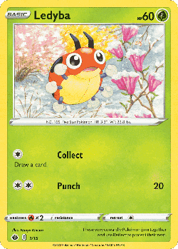 Ledyba Pokémon TCG card art