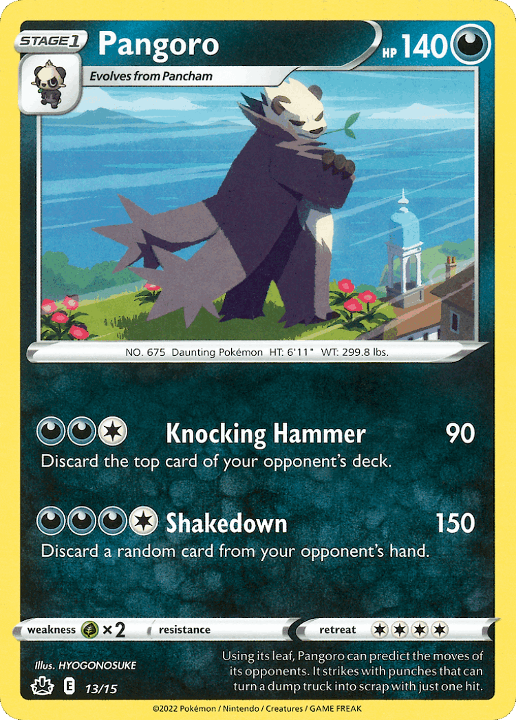 Pangoro #13 from McDonald's Collection 2022 - Illustrated by HYOGONOSUKE