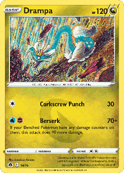 Drampa Pokémon TCG card art