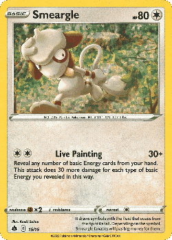 Smeargle Pokémon TCG card art
