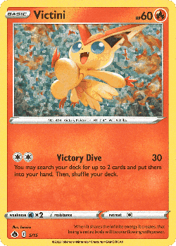 Victini Pokémon TCG card art