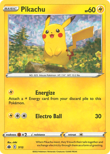 Pikachu #7 from McDonald's Collection 2022 - Illustrated by chibi