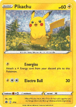 Pikachu Pokémon TCG card art