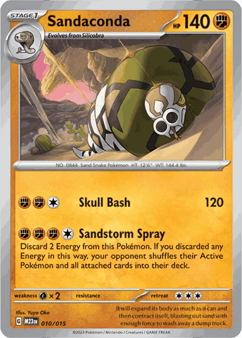 Sandaconda Pokémon TCG card art
