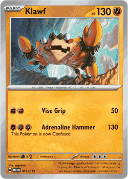 Klawf Pokémon TCG card art