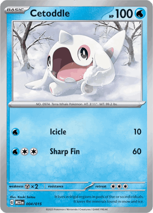 Cetoddle Pokémon TCG card art