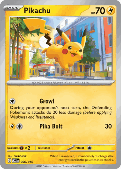 Pikachu Pokémon TCG card art