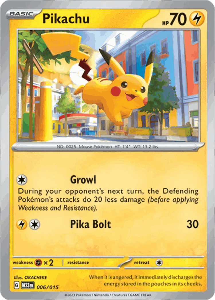 Pikachu #6 from McDonald's Collection 2023 - Promo - Illustrated by OKACHEKE