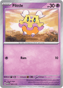 Flittle Pokémon TCG card art