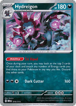 Hydreigon Pokémon TCG card art