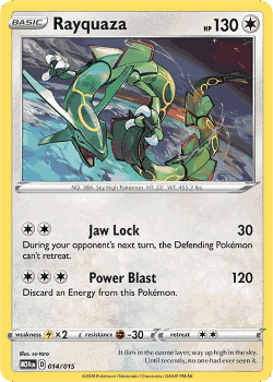Rayquaza Pokémon TCG card art