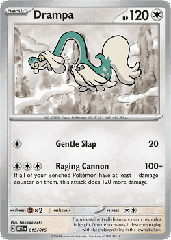Drampa Pokémon TCG card art