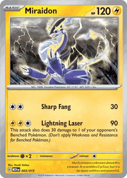 Miraidon Pokémon TCG card art