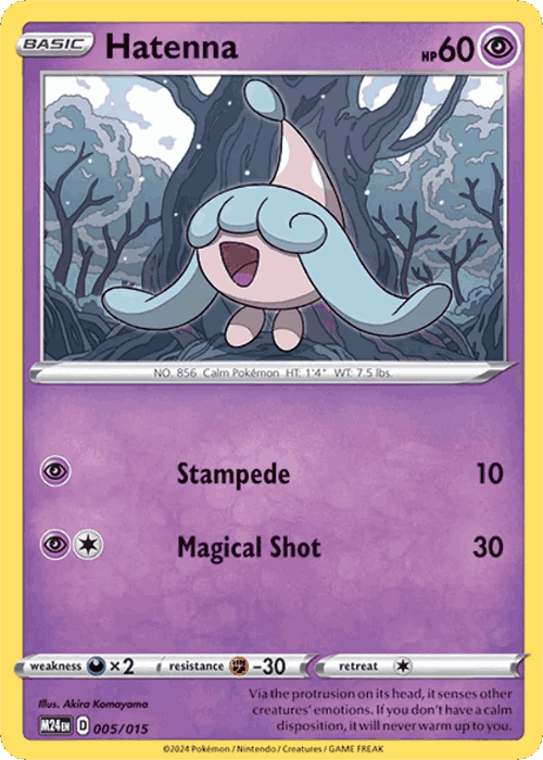 Hatenna Pokémon TCG card art