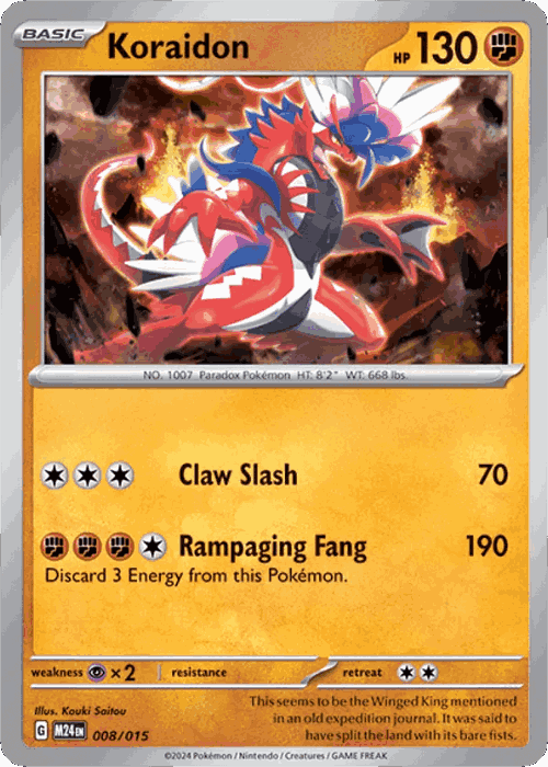 Koraidon Pokémon TCG card art