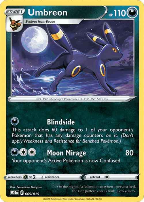 Umbreon Pokémon TCG card art