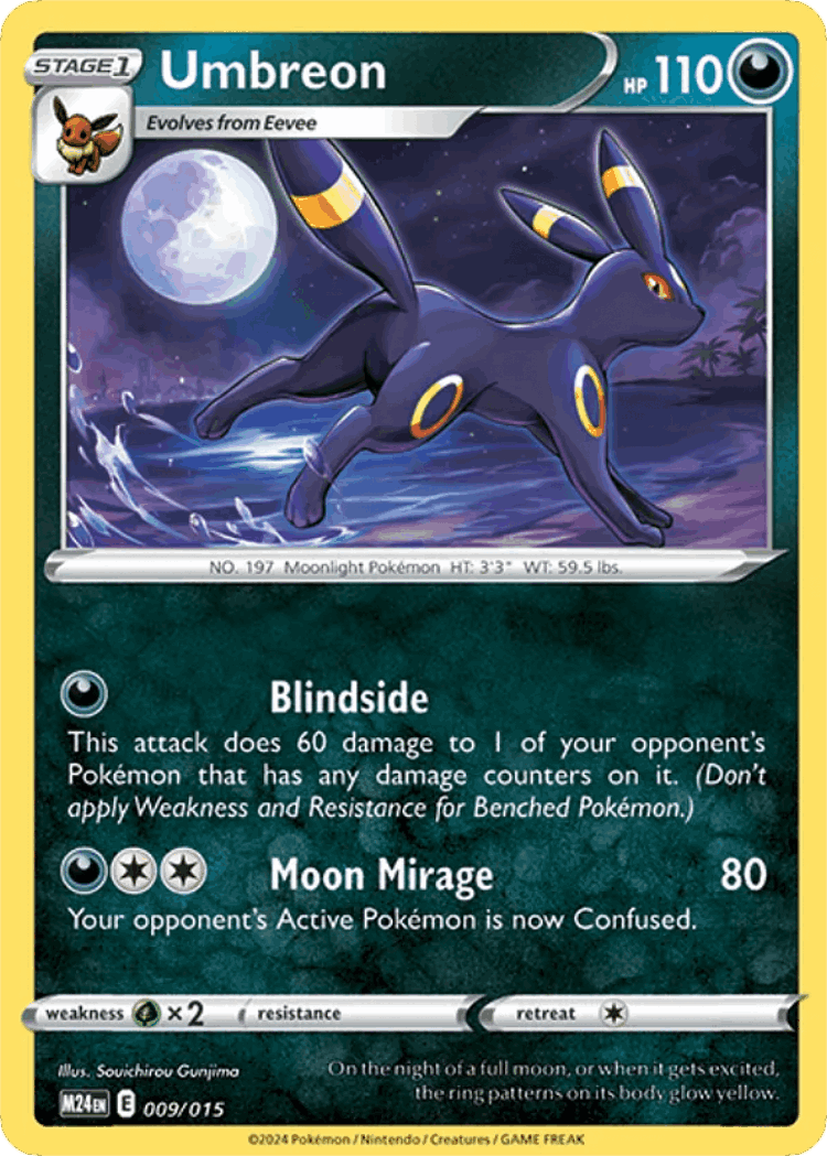 Umbreon #9 from McDonald's Collection 2024 - None - Illustrated by Souichirou Gunjima