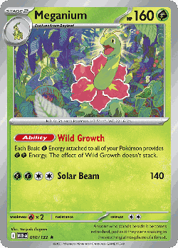 Meganium Pokémon TCG card art