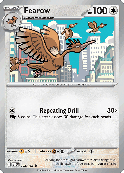 Fearow 103, Mega Evolution