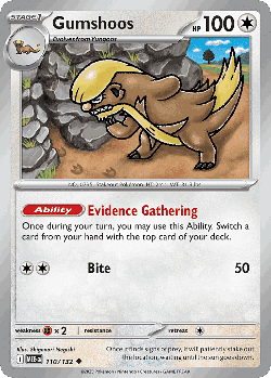 Gumshoos 110, Mega Evolution