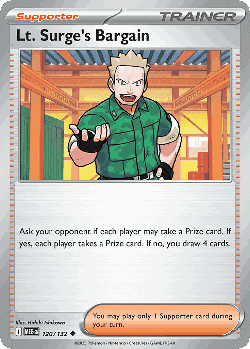 Lt. Surge's Bargain 120, Mega Evolution
