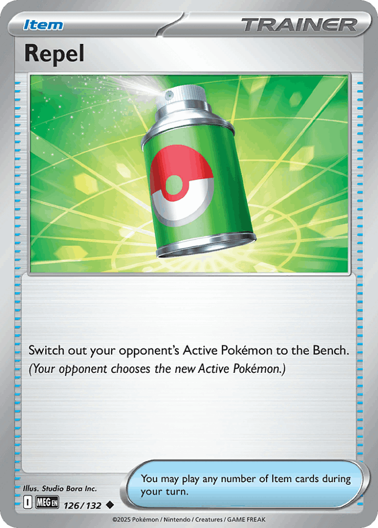 Repel #126 from Mega Evolution - Uncommon - Illustrated by Studio Bora Inc.