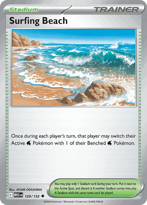 Surfing Beach 129, Mega Evolution