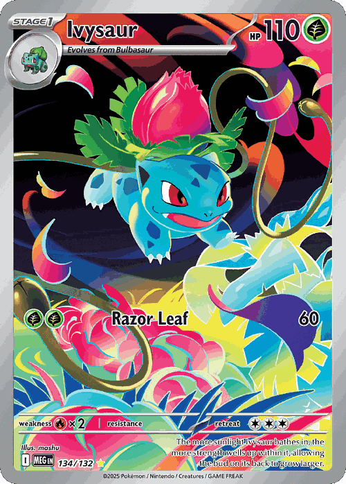 Ivysaur #134 from Mega Evolution - Illustration Rare - Illustrated by mashu