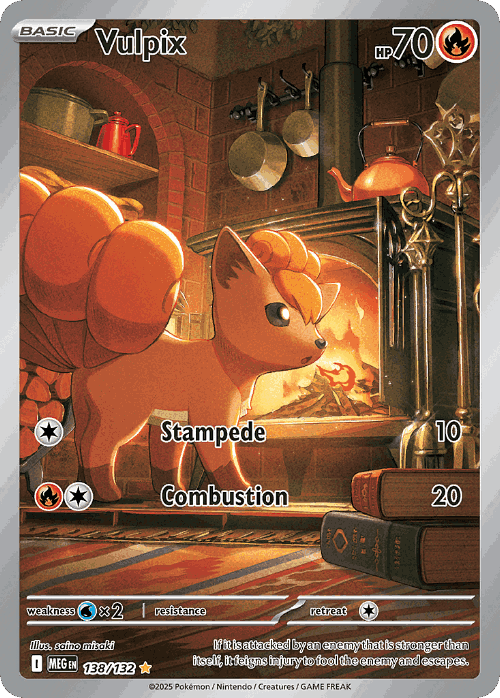 Vulpix #138 from Mega Evolution - Illustration Rare - Illustrated by saino misaki