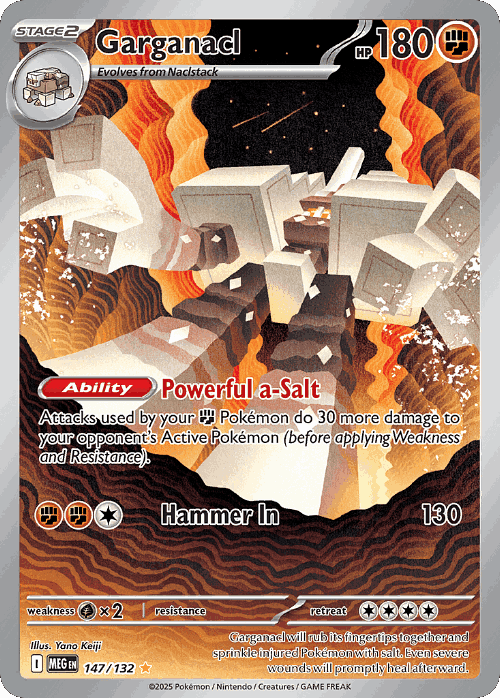 Garganacl 147, Mega Evolution