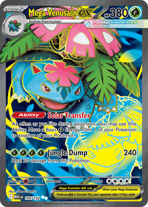 Mega Venusaur ex 155, Mega Evolution