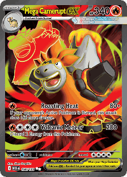 Mega Camerupt ex 156, Mega Evolution