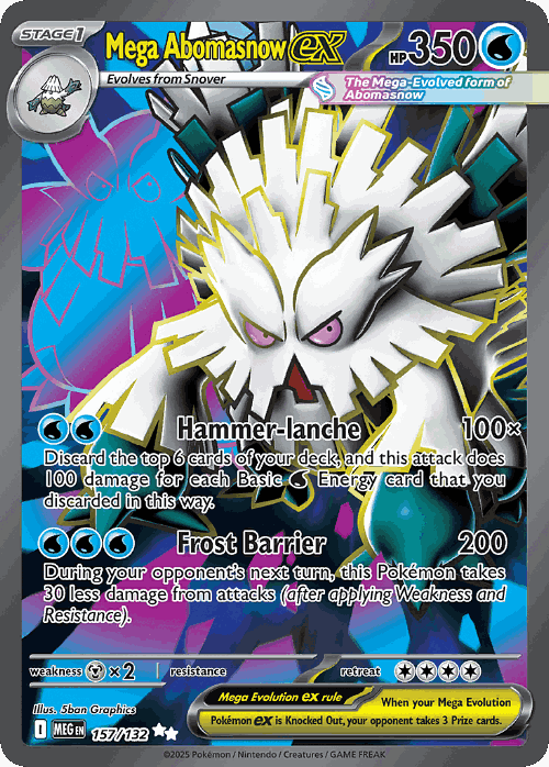 Mega Abomasnow ex 157, Mega Evolution