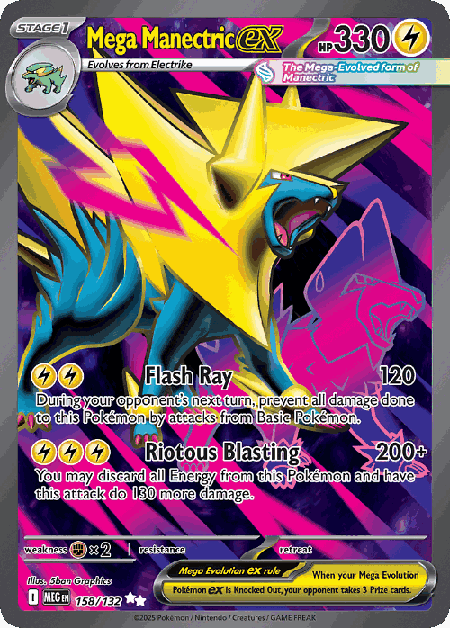 Mega Manectric ex 158, Mega Evolution