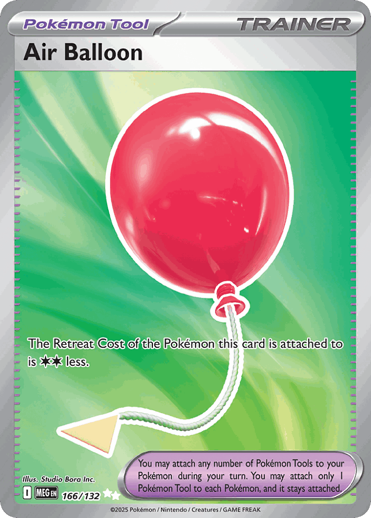 Air Balloon #166 from Mega Evolution - Ultra Rare - Illustrated by Studio Bora Inc.