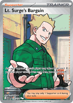 Lt. Surge's Bargain 170, Mega Evolution