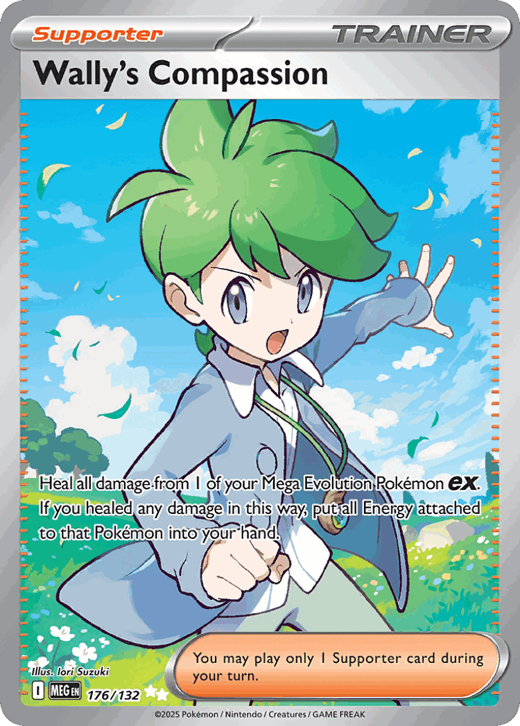 Wally's Compassion #176 from Mega Evolution - Ultra Rare - Illustrated by Iori Suzuki