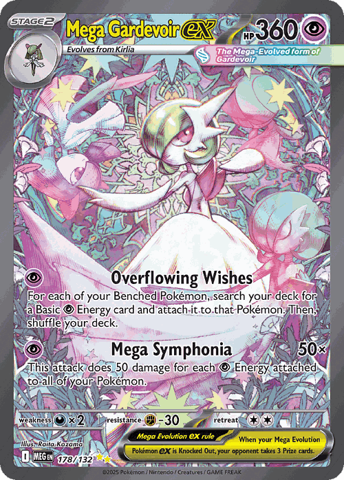 Mega Gardevoir ex #178 from Mega Evolution - Special Illustration Rare - Illustrated by Raita Kazama