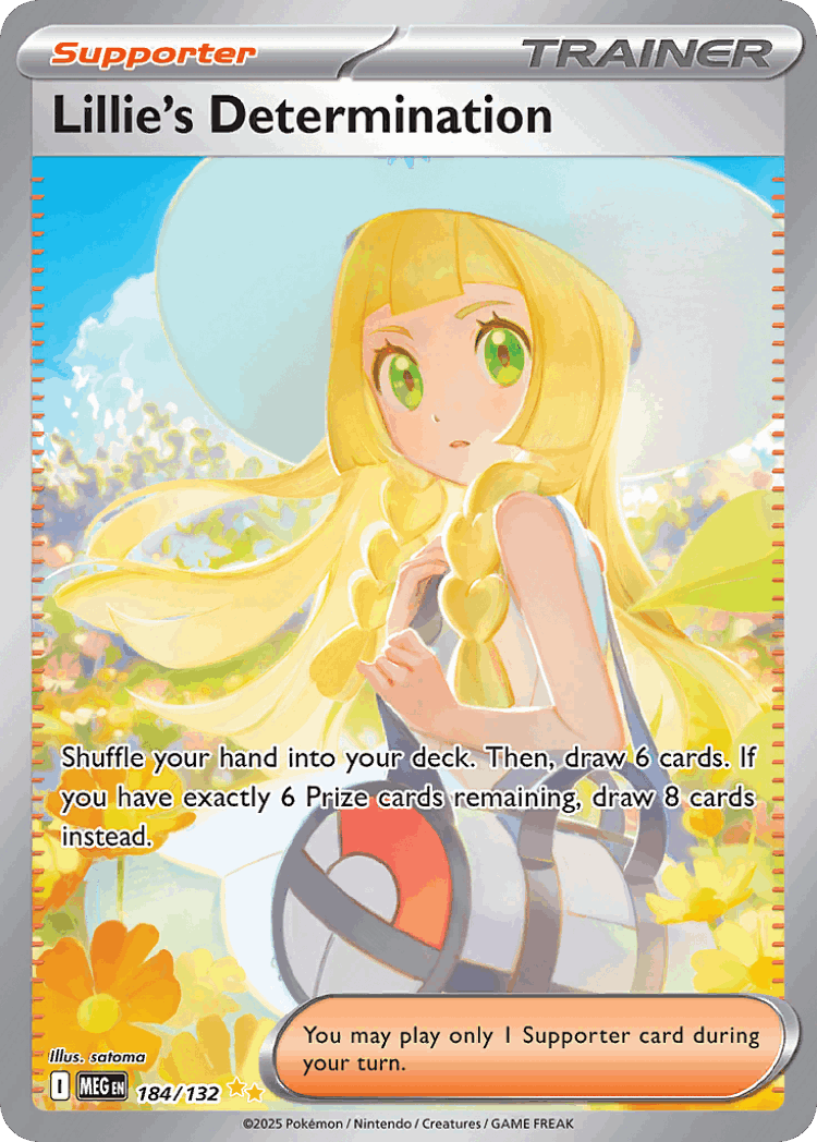 Lillie's Determination #184 from Mega Evolution - Special Illustration Rare - Illustrated by satoma