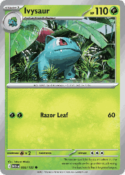 Ivysaur Pokémon TCG card art
