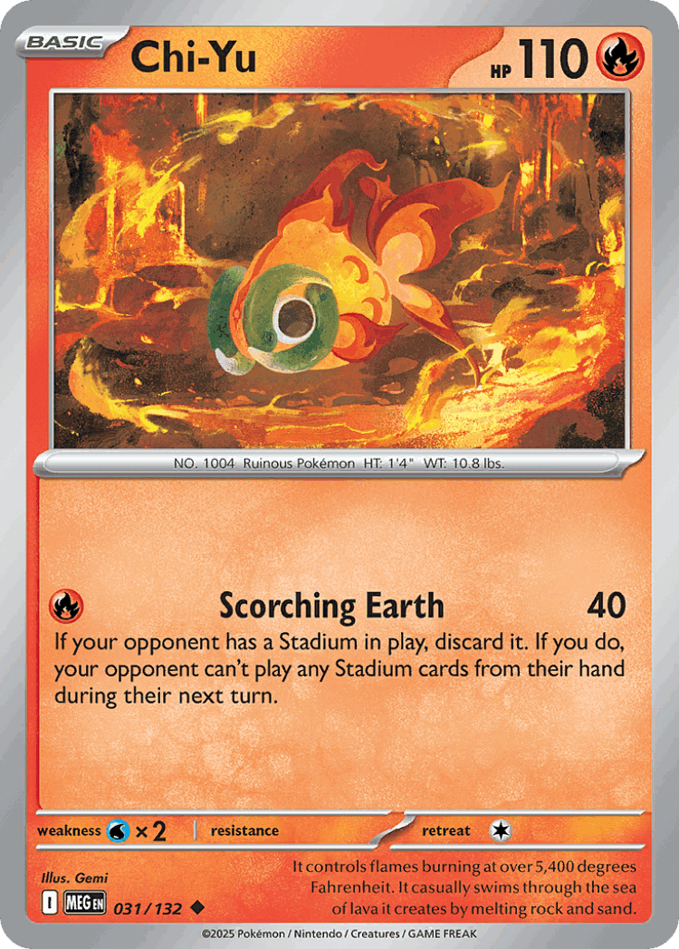 Chi-Yu #31 from Mega Evolution - Uncommon - Illustrated by Gemi