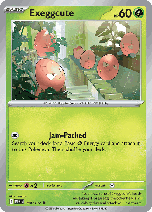 Exeggcute Pokémon TCG card art