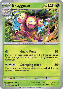 Exeggutor Pokémon TCG card art