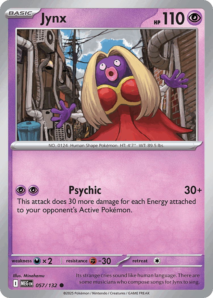 Jynx #57 from Mega Evolution - Common - Illustrated by Minahamu