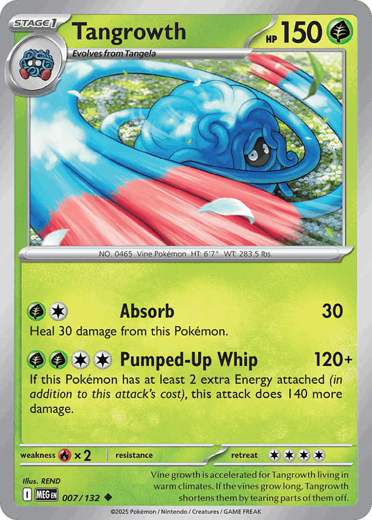 Tangrowth #7 from Mega Evolution - Uncommon - Illustrated by REND