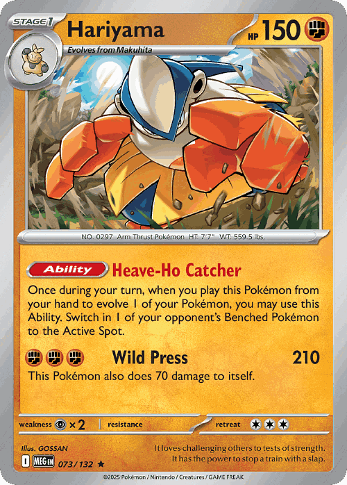 Hariyama 73, Mega Evolution