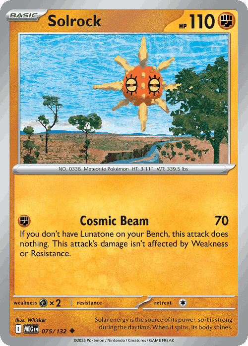 Solrock 75, Mega Evolution